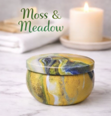 Purple Wax Tin Candle