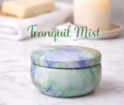 Purple Wax Tin Candle